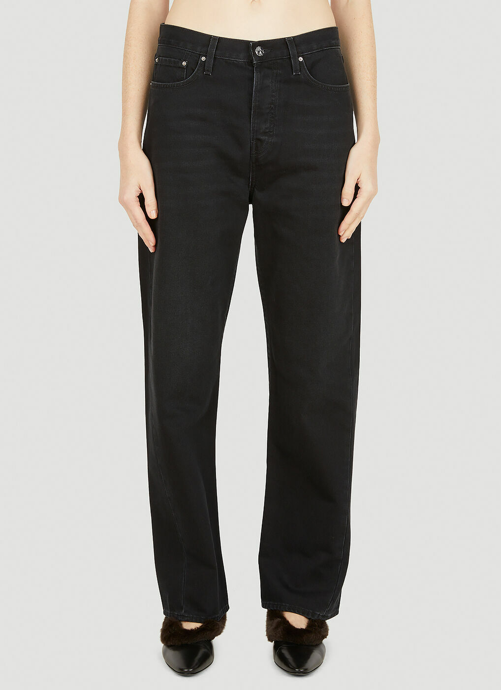 Twisted Seam Jeans in Black Toteme