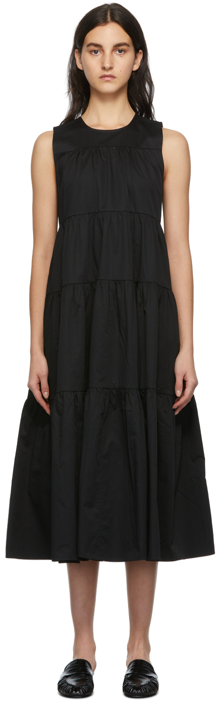 CO Black Tiered Sleeveless Dress Coach