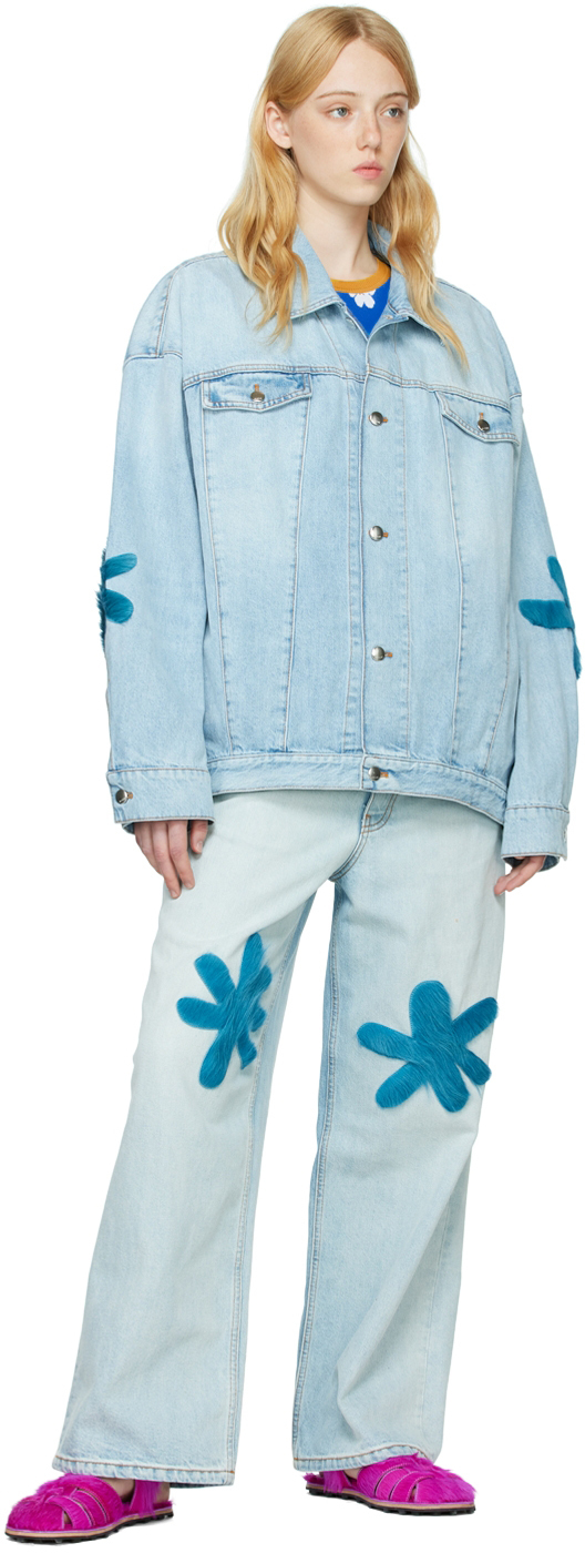 Marni Blue Daisy Denim Jacket Marni