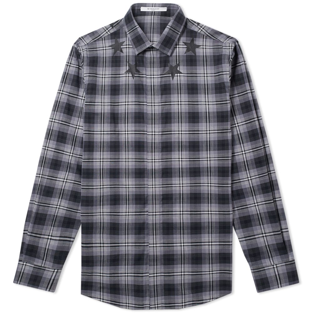 givenchy checkered shirt
