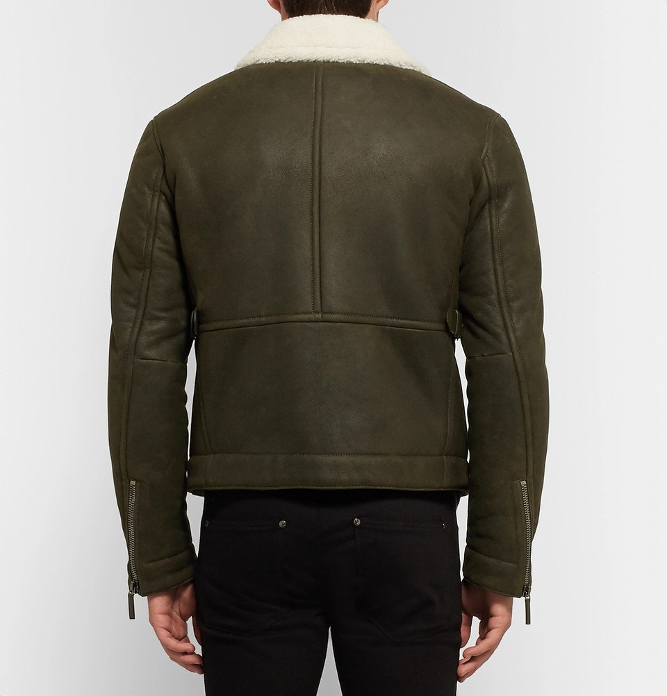 Joseph Winston SlimFit Shearling Jacket Men Army green Joseph