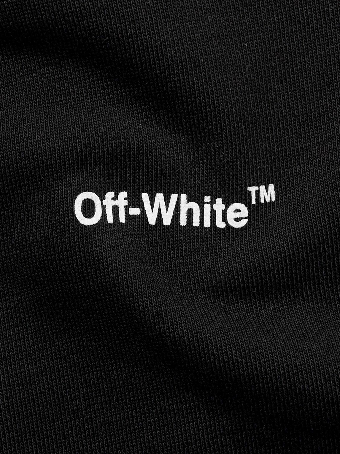 Off-White Kids - Logo-Print Cotton-Jersey Sweatshirt - Black