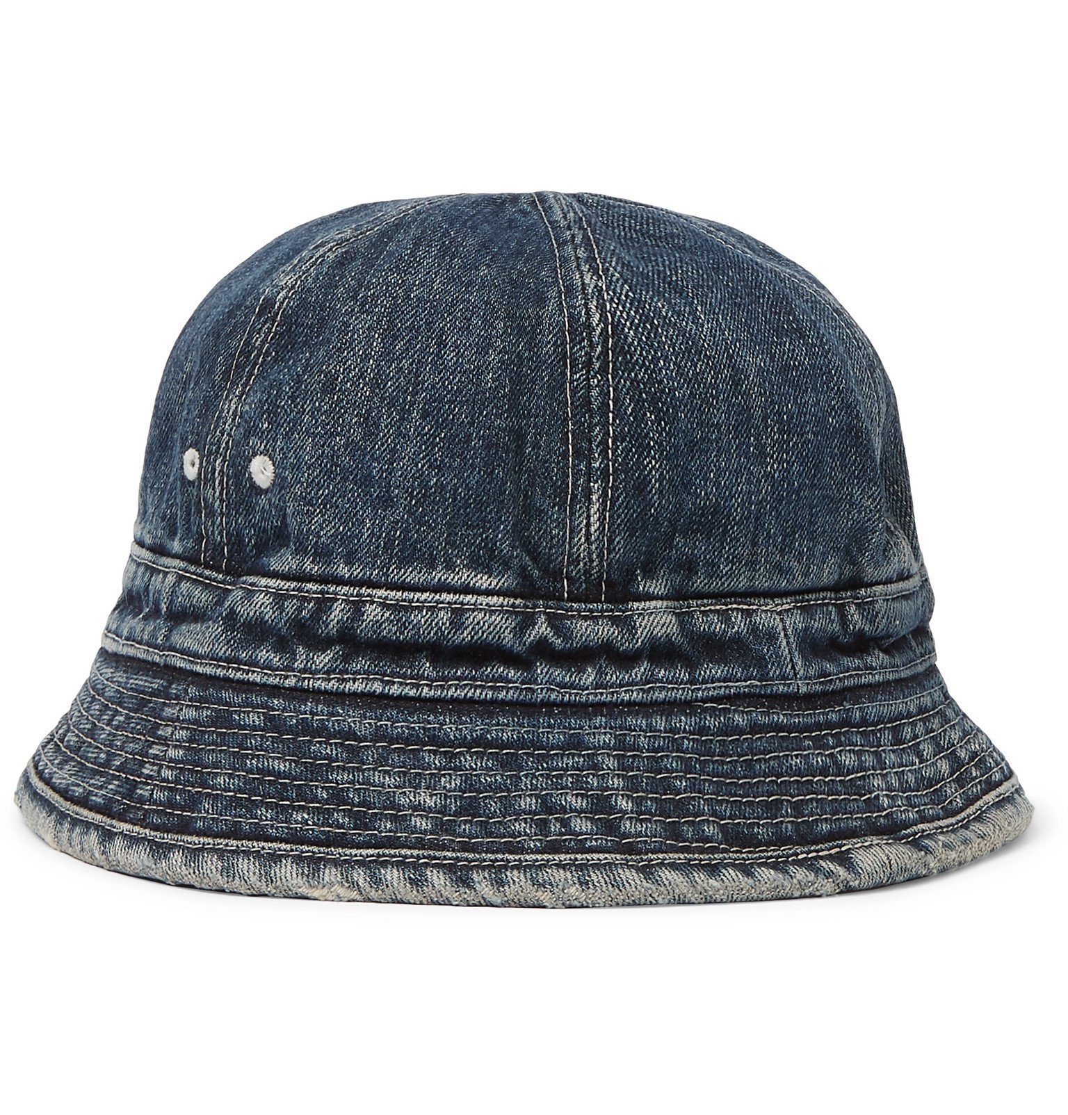 Savage Distressed Denim Bucket Hat 
