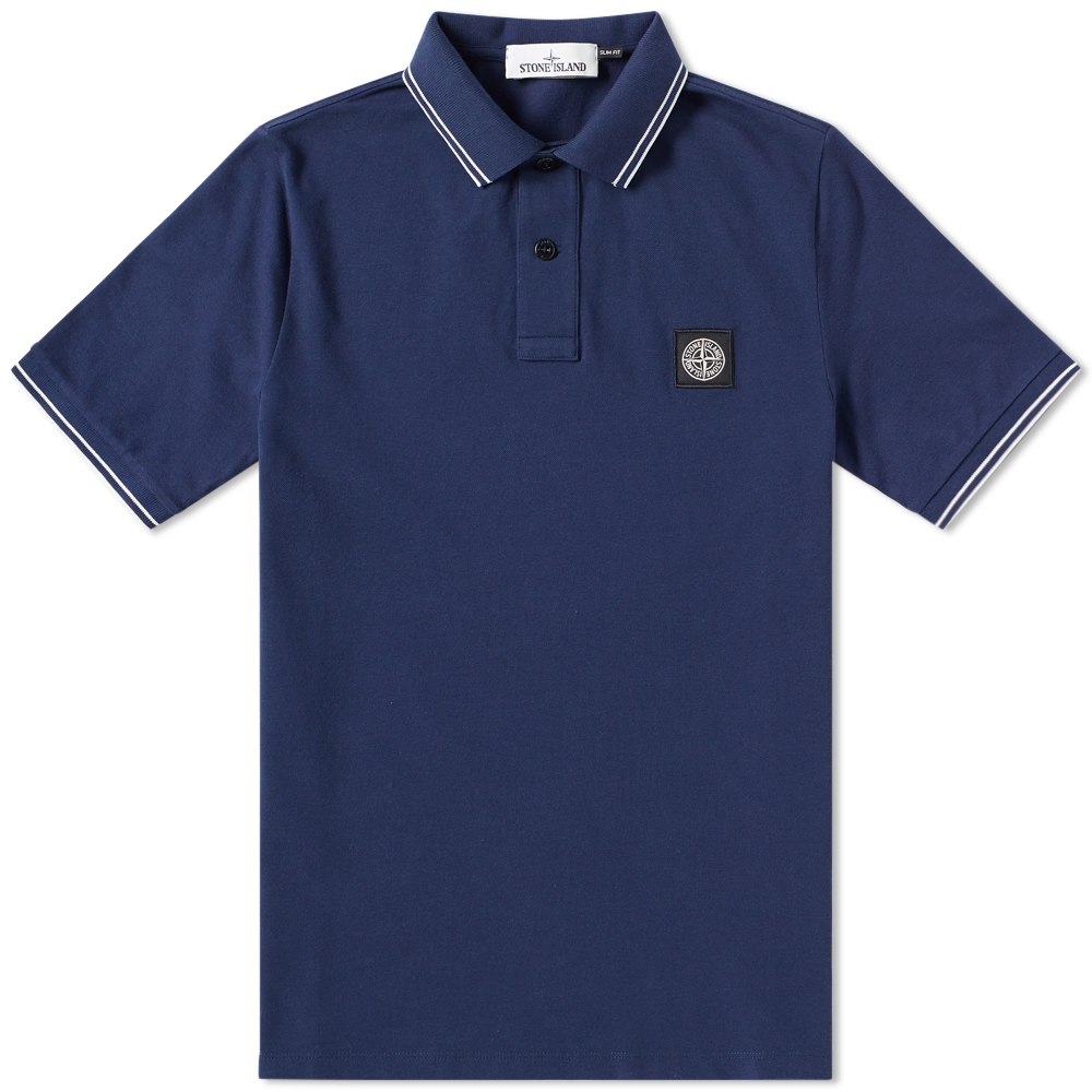 slim fit stone island polo