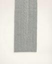 Brooks Brothers Women's Cashmere Cable Knit Scarf | Grey