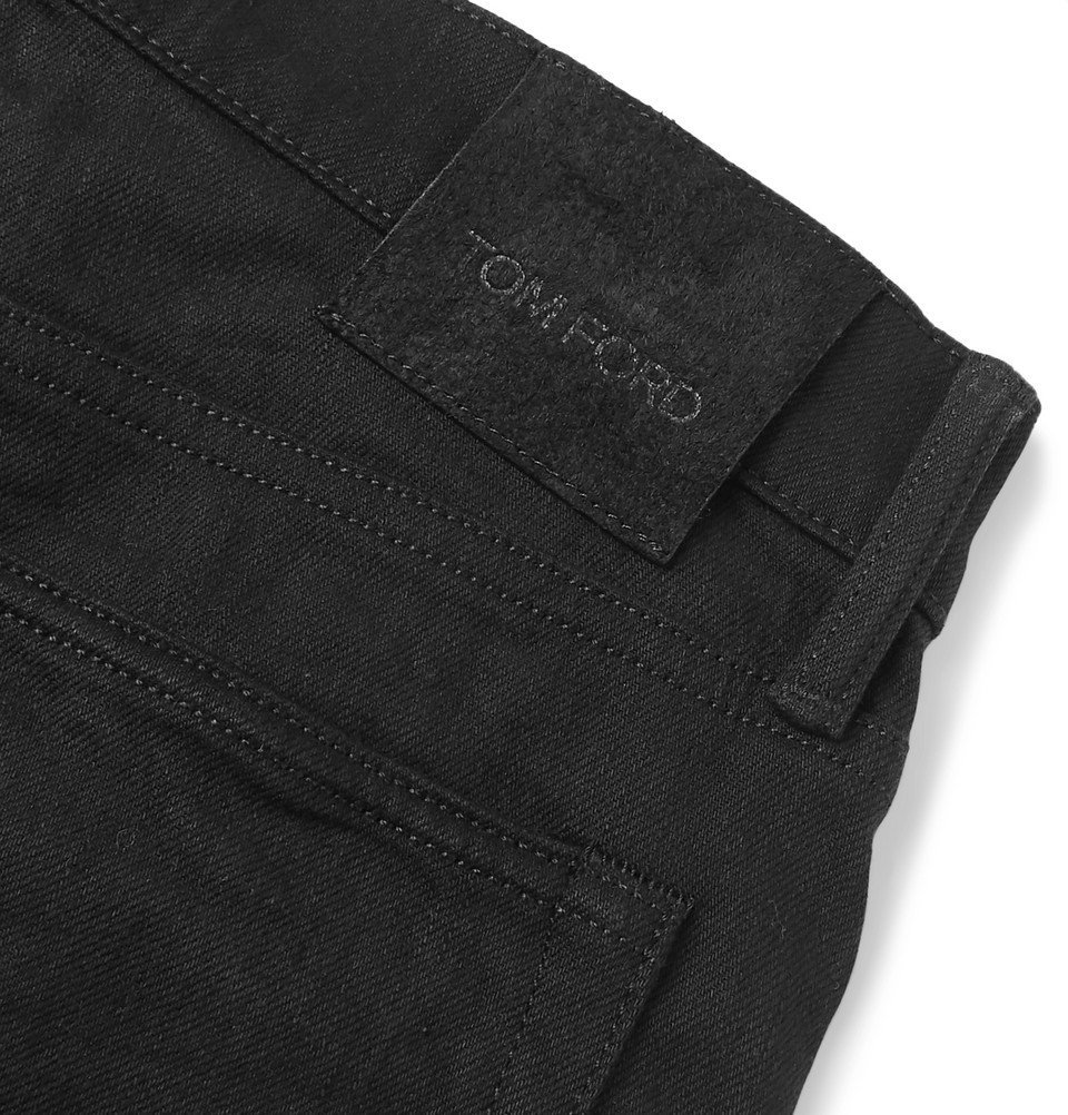 TOM FORD - Slim-Fit Selvedge Denim Jeans - Men - Black TOM FORD