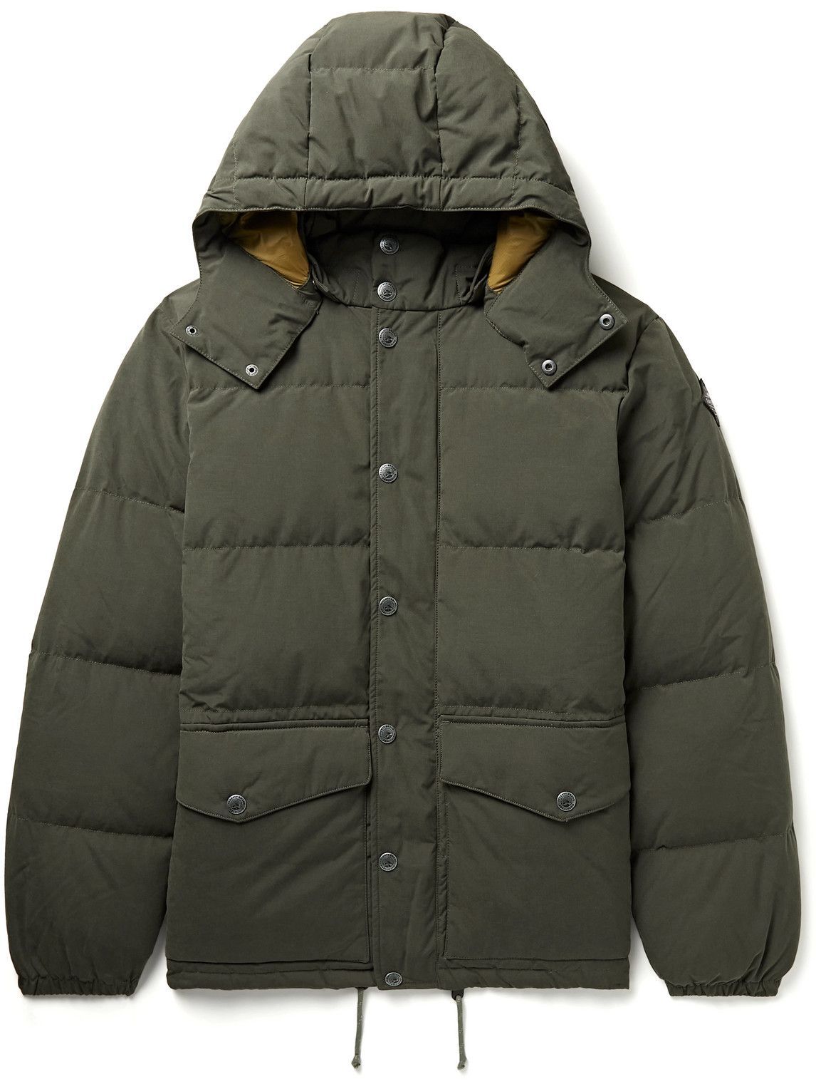 Faherty - Quilted Brushed-Shell Hooded Down Jacket - Green Faherty