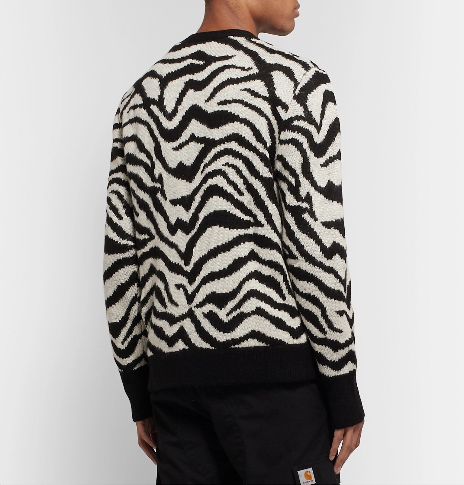 Noon Goons - Zebra-Jacquard Cardigan 