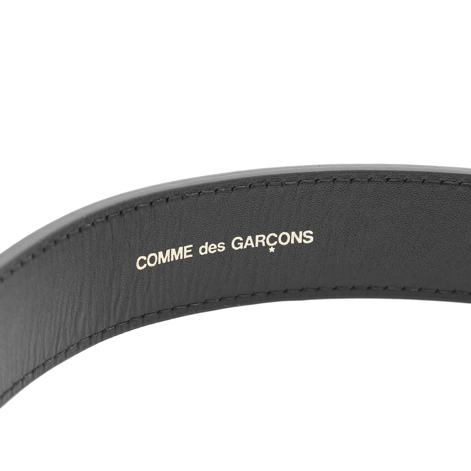 Comme des Garçons Men's Classic Leather Belt in Black Comme des Garcons