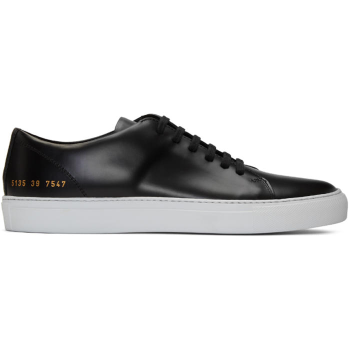 Common Projects Black New Court Low Sneakers Common Projects