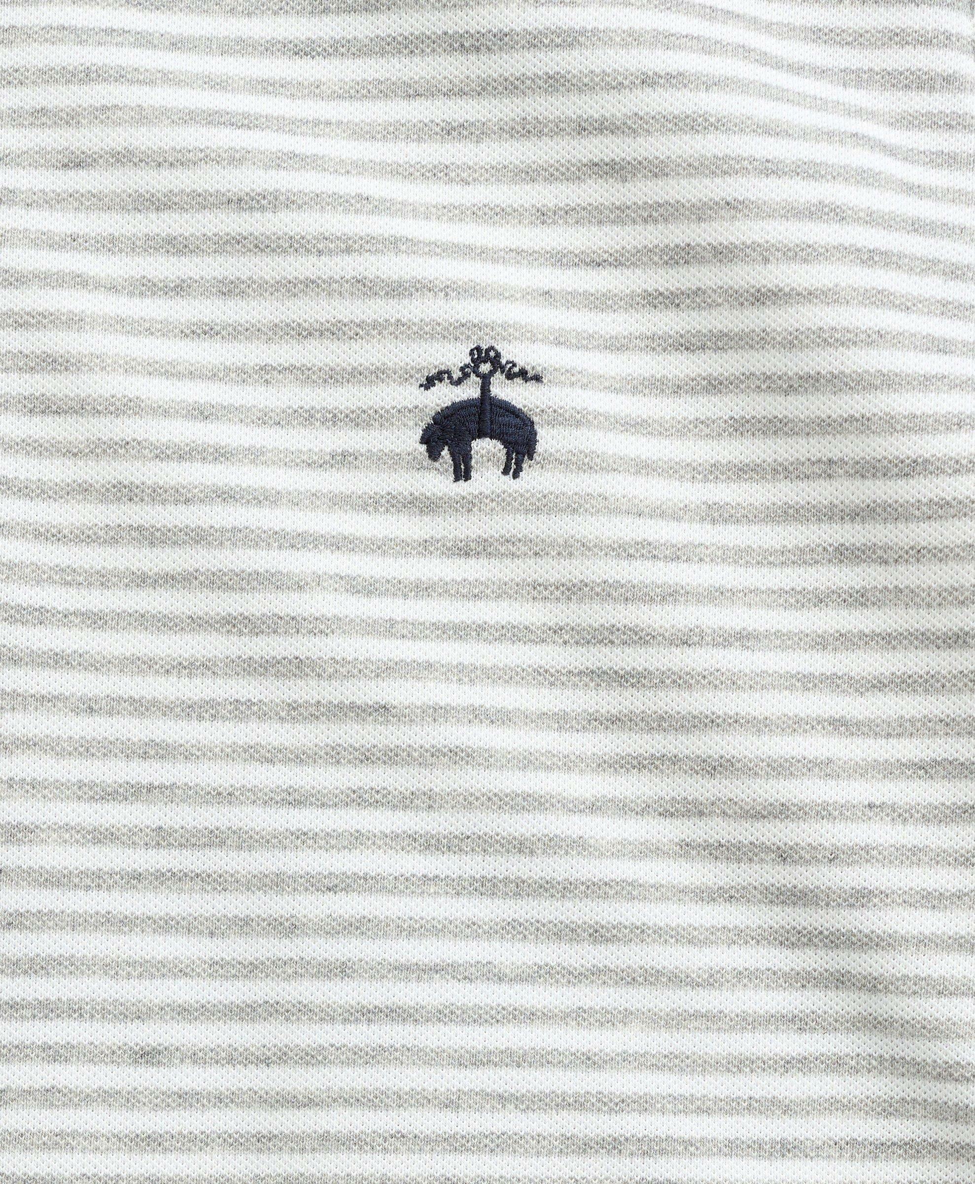 Brooks Brothers Men's Golden Fleece Big & Tall Feeder Stripe Polo Shirt | Grey