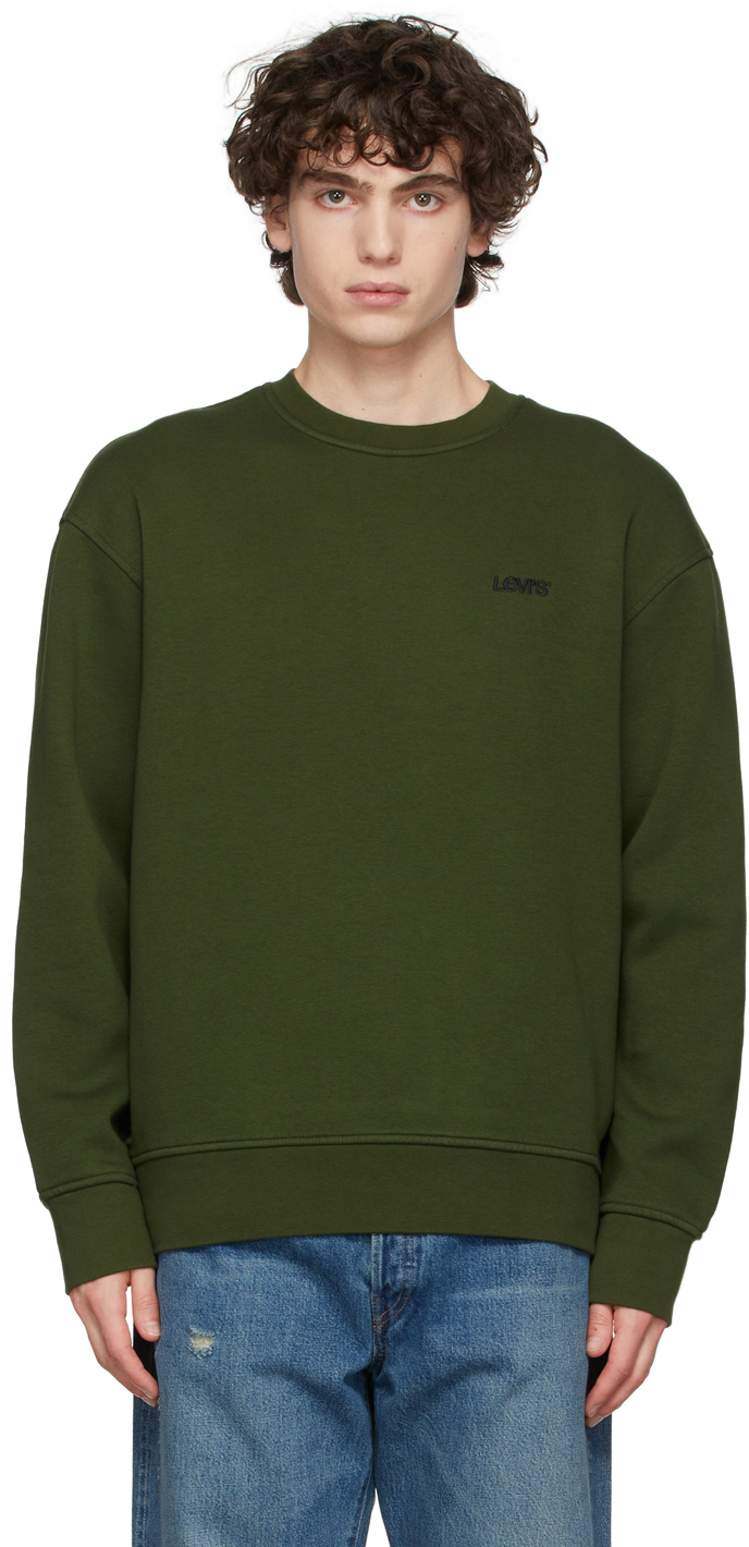 Photo: Levi's Green Fleece Crewneck Sweatshirt