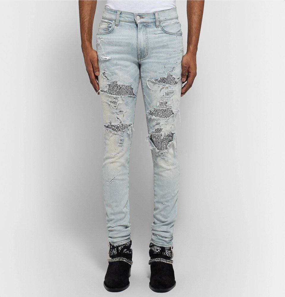 amiri zebra jeans