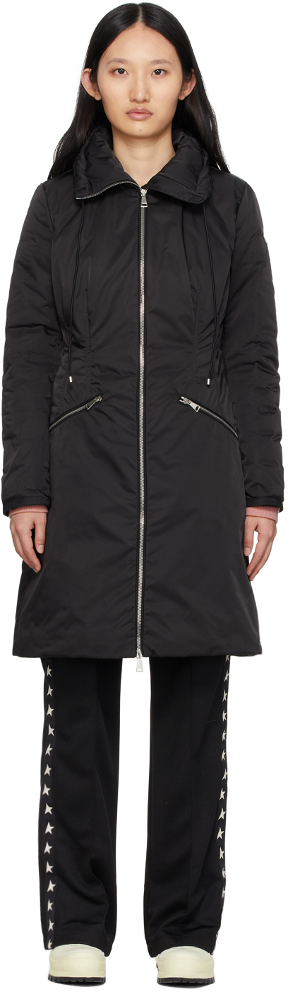 moncler black down blavet parka