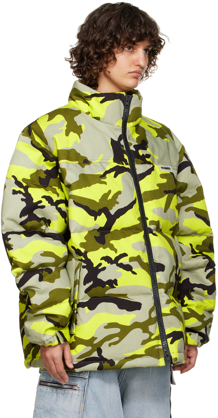 VETEMENTS Multicolor Camo Down Jacket Vetements
