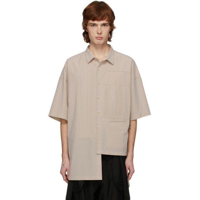 Ziggy Chen Off-White Cotton Short Sleeve Shirt Ziggy Chen