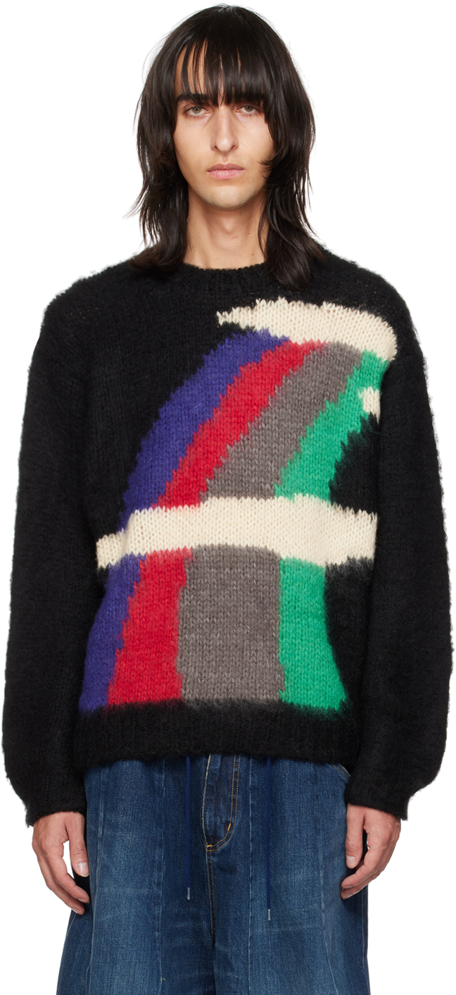 JieDa Black Rainbow Sweater JieDa