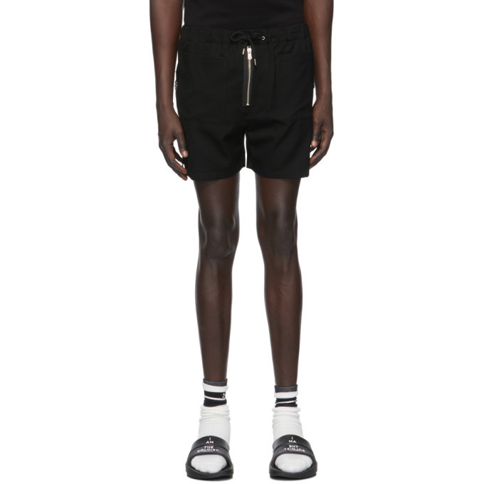 black pajama shorts