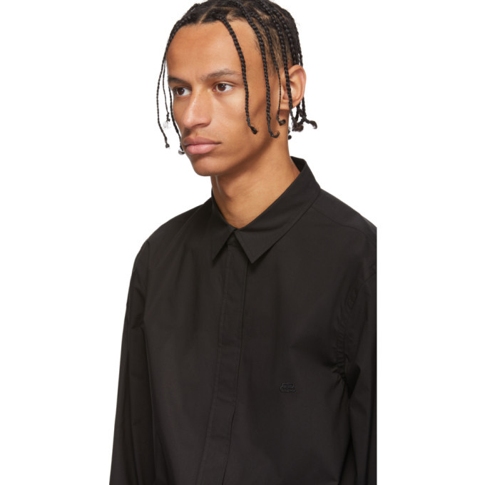 balenciaga plain black shirt