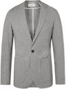 OLIVER SPENCER - Slim-Fit Unstructured Micro-Houndstooth Cotton-Blend Suit Jacket - Gray