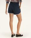 Brooks Brothers Women's Terry Cloth Striped Drawstring Shorts | Navy
