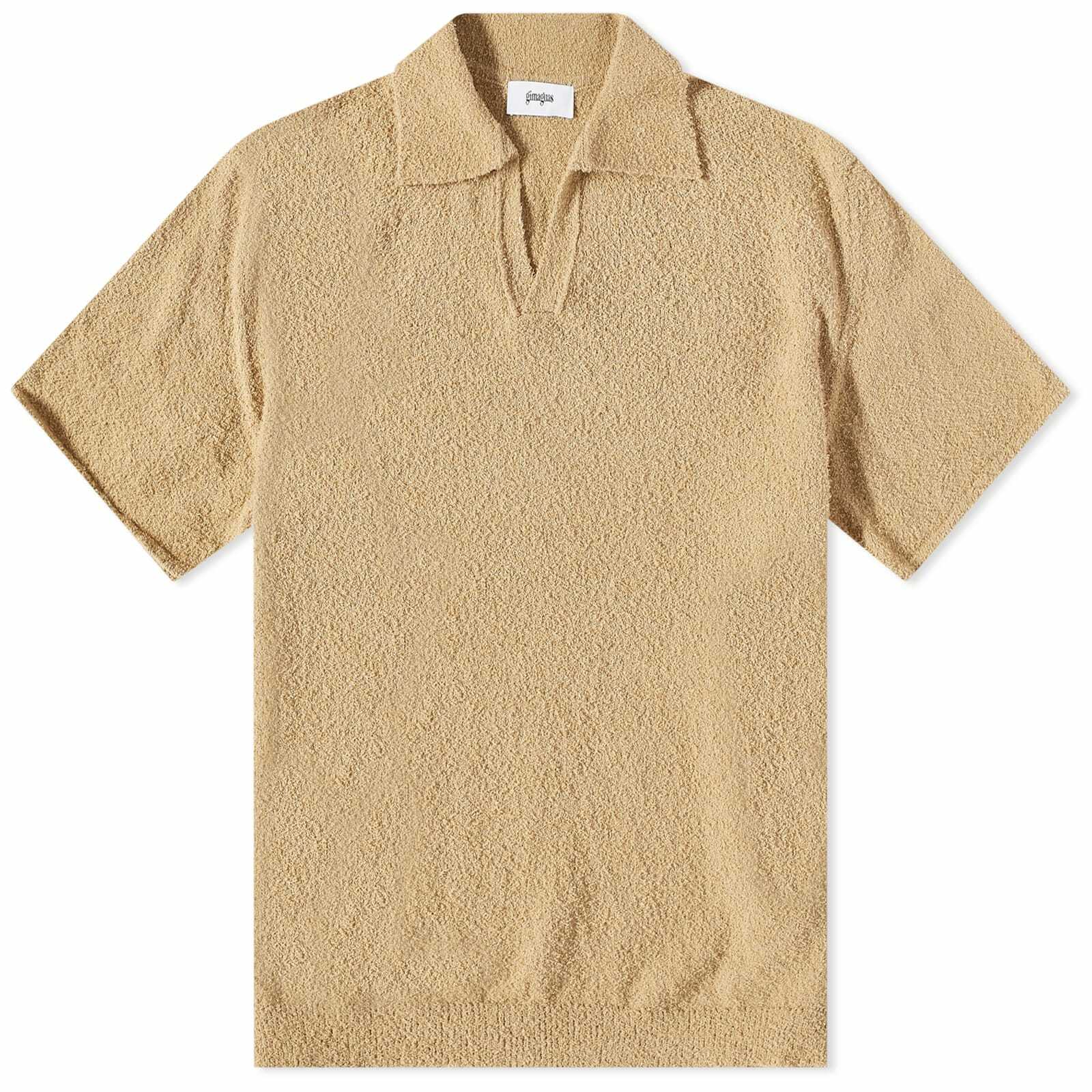 Gimaguas Men's Pietro Polo Shirt T-Shirt in Mustard Gimaguas