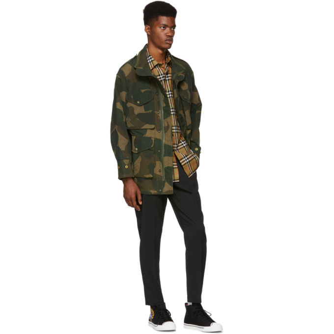 Burberry Khaki Camo Field Exbury Jacket Burberry