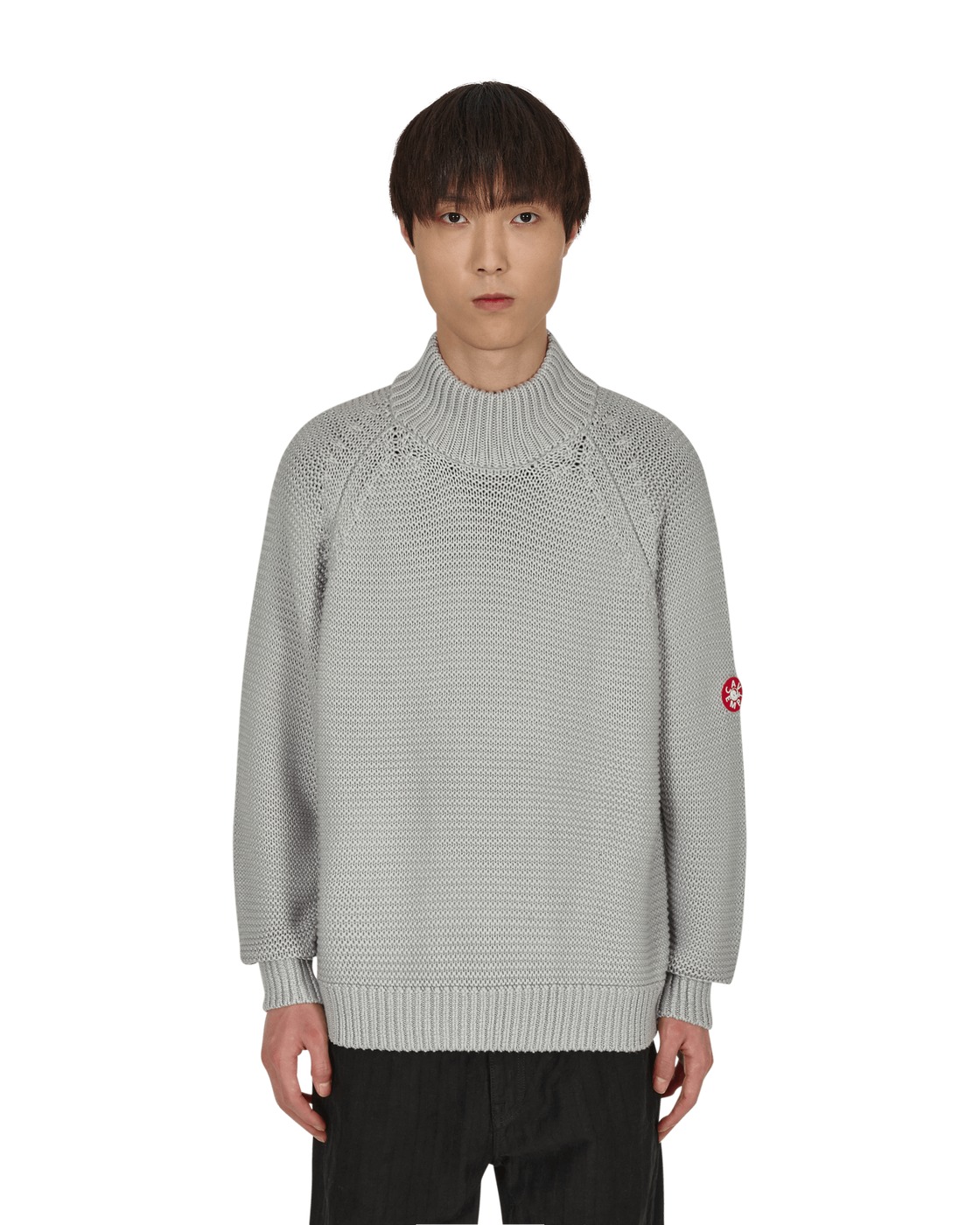 Side Mesh Loose Waffle Knit Cav Empt