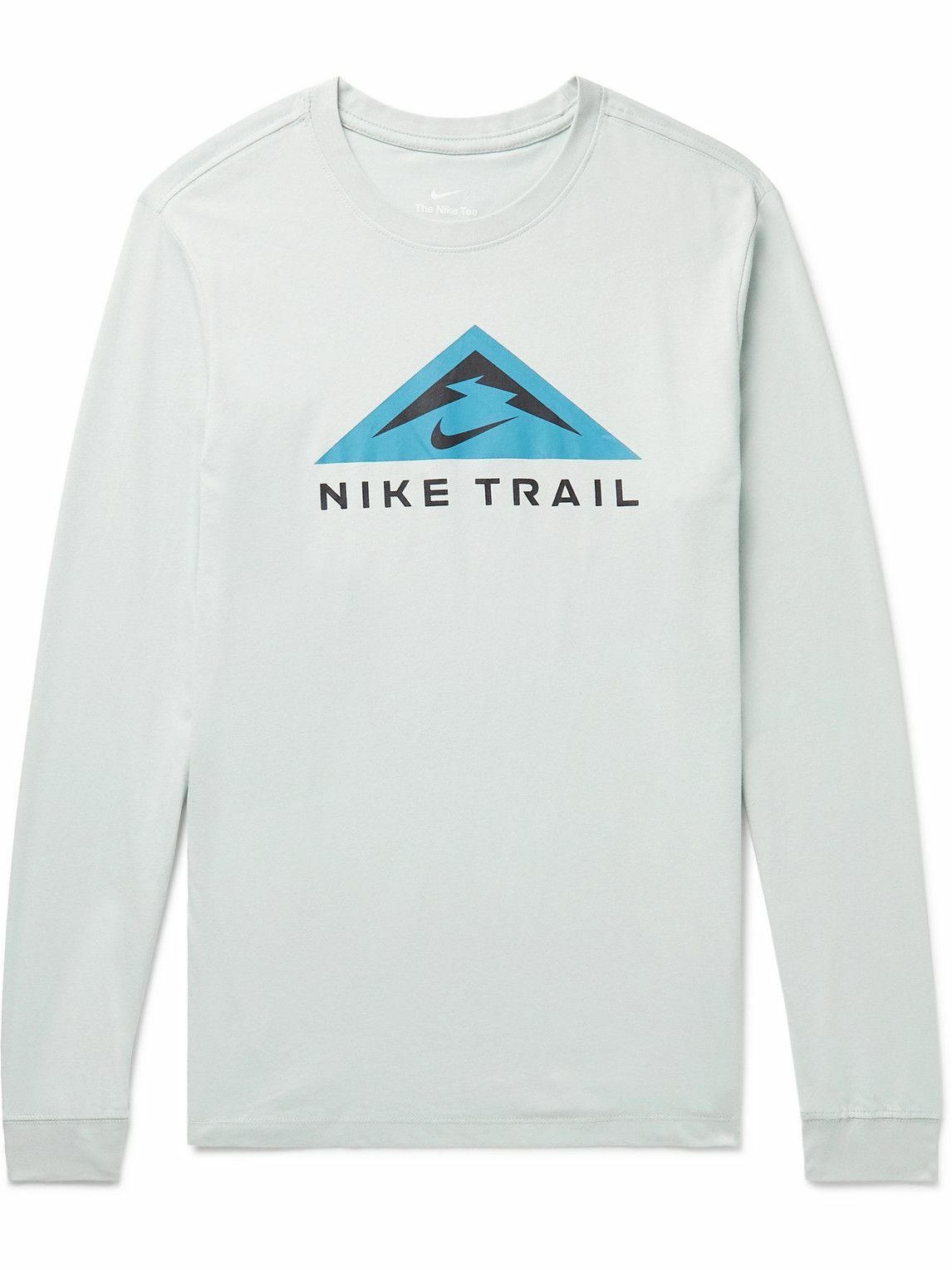 Nike Running LogoPrint DriFIT TShirt Gray Nike Running