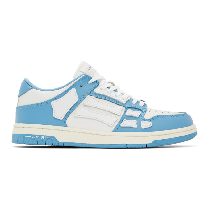 AMIRI Blue and White Skel Top Low Sneakers Amiri