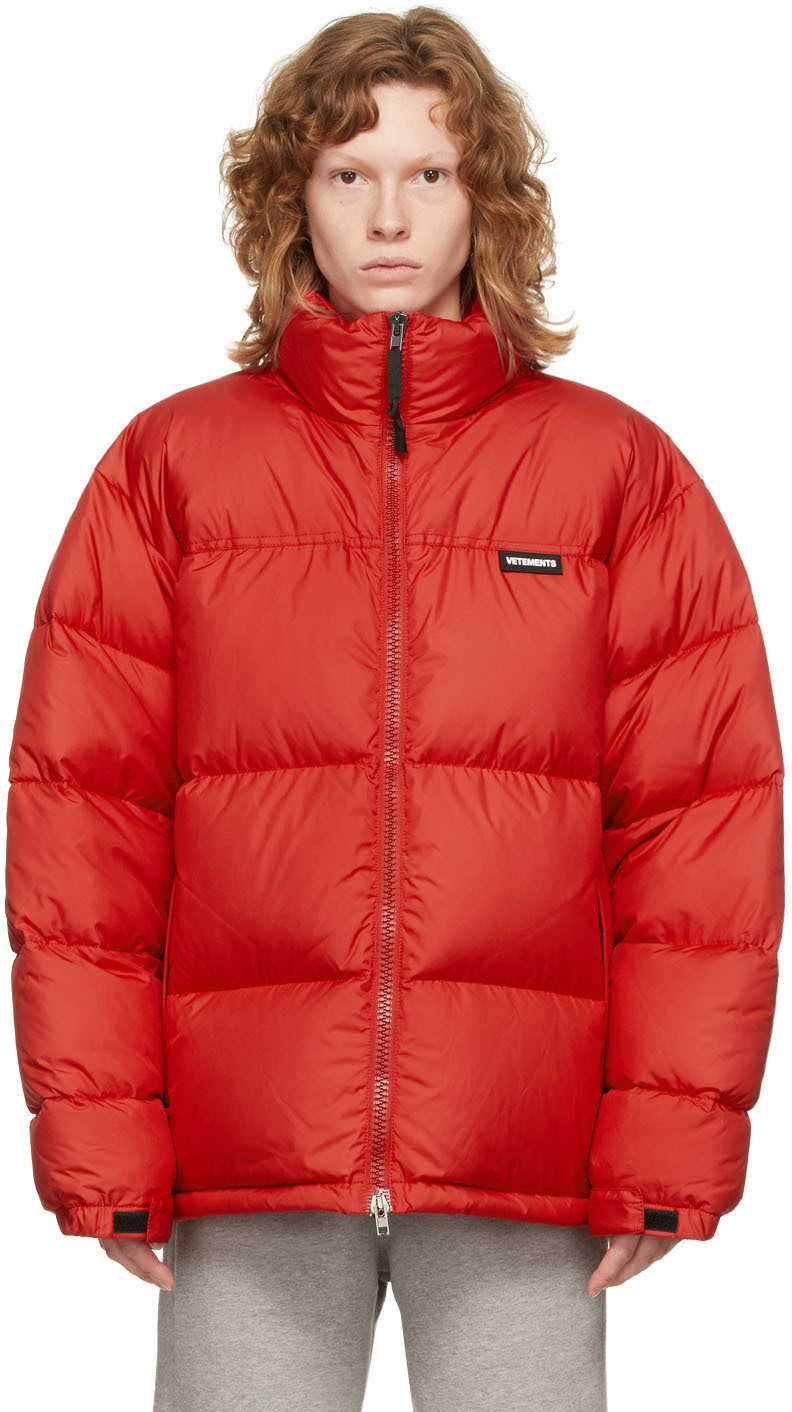 VETEMENTS Red Down 'Limited Edition' Puffer Jacket Vetements