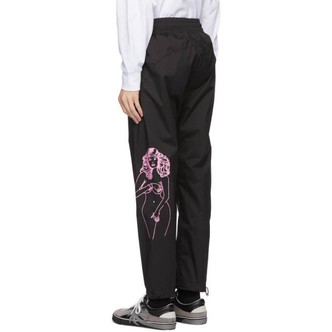 graphic track pants