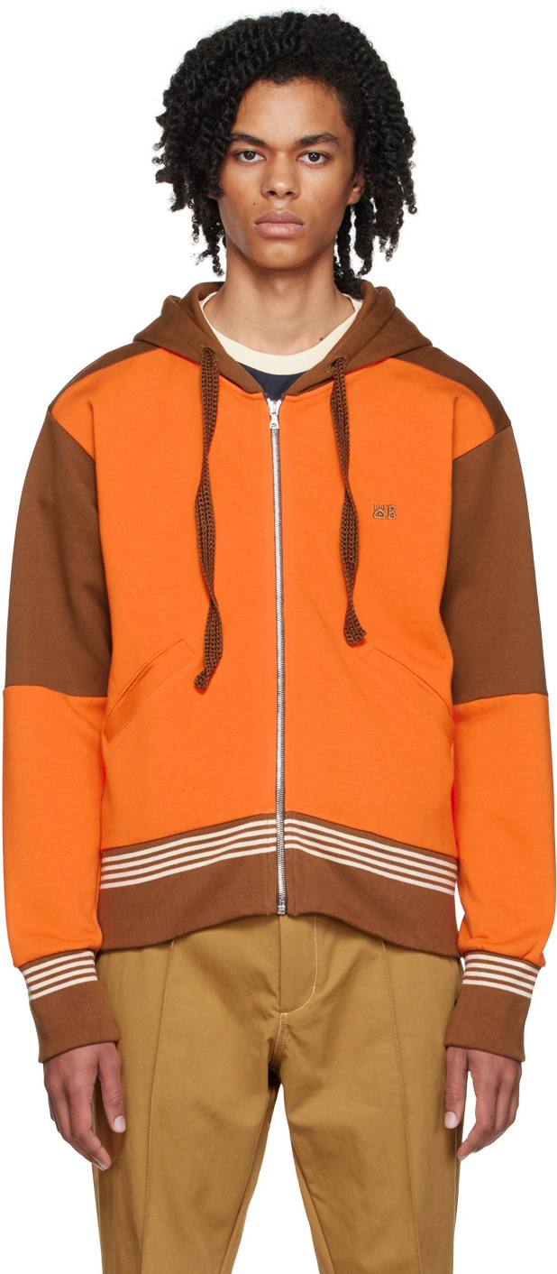 Wales Bonner Orange Sunday Hoodie Wales Bonner