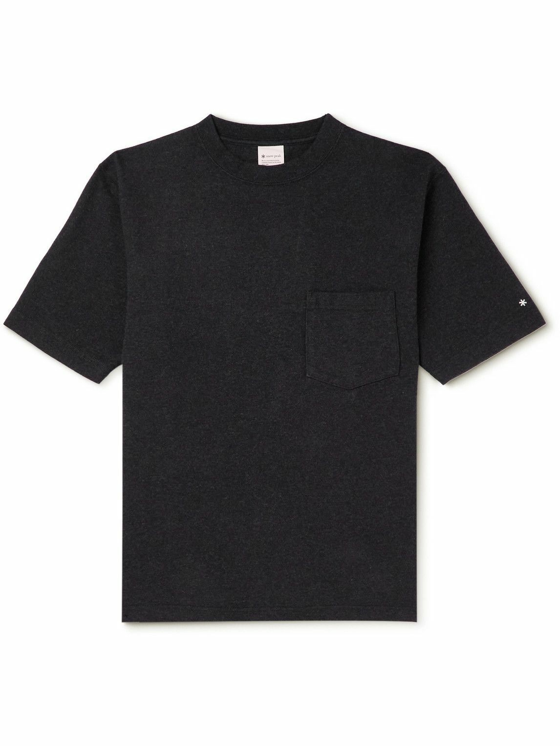 Snow Peak - Recycled Cotton-Jersey T-Shirt - Black Snow Peak