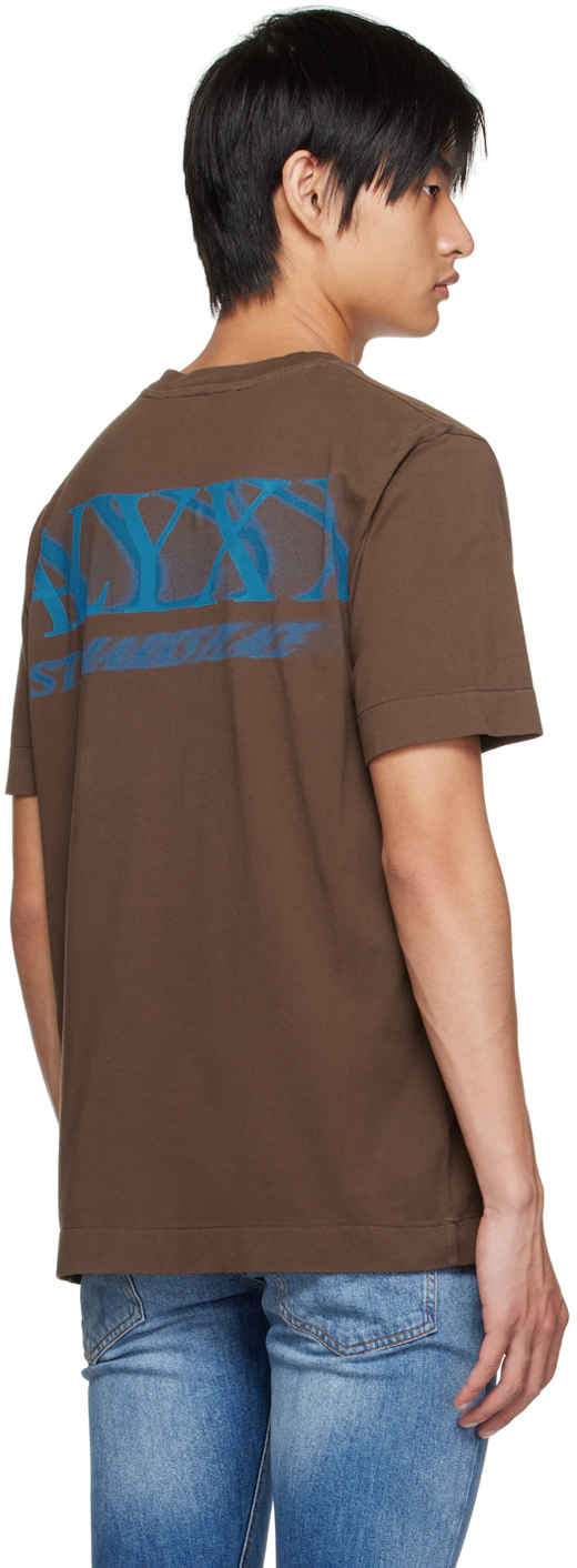 1017 ALYX 9SM Brown Graphic T-Shirt