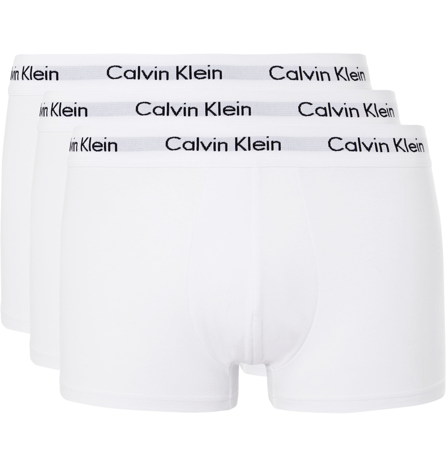 Calvin Klein Underwear - Three-Pack Low-Rise Stretch-Cotton Boxer ...