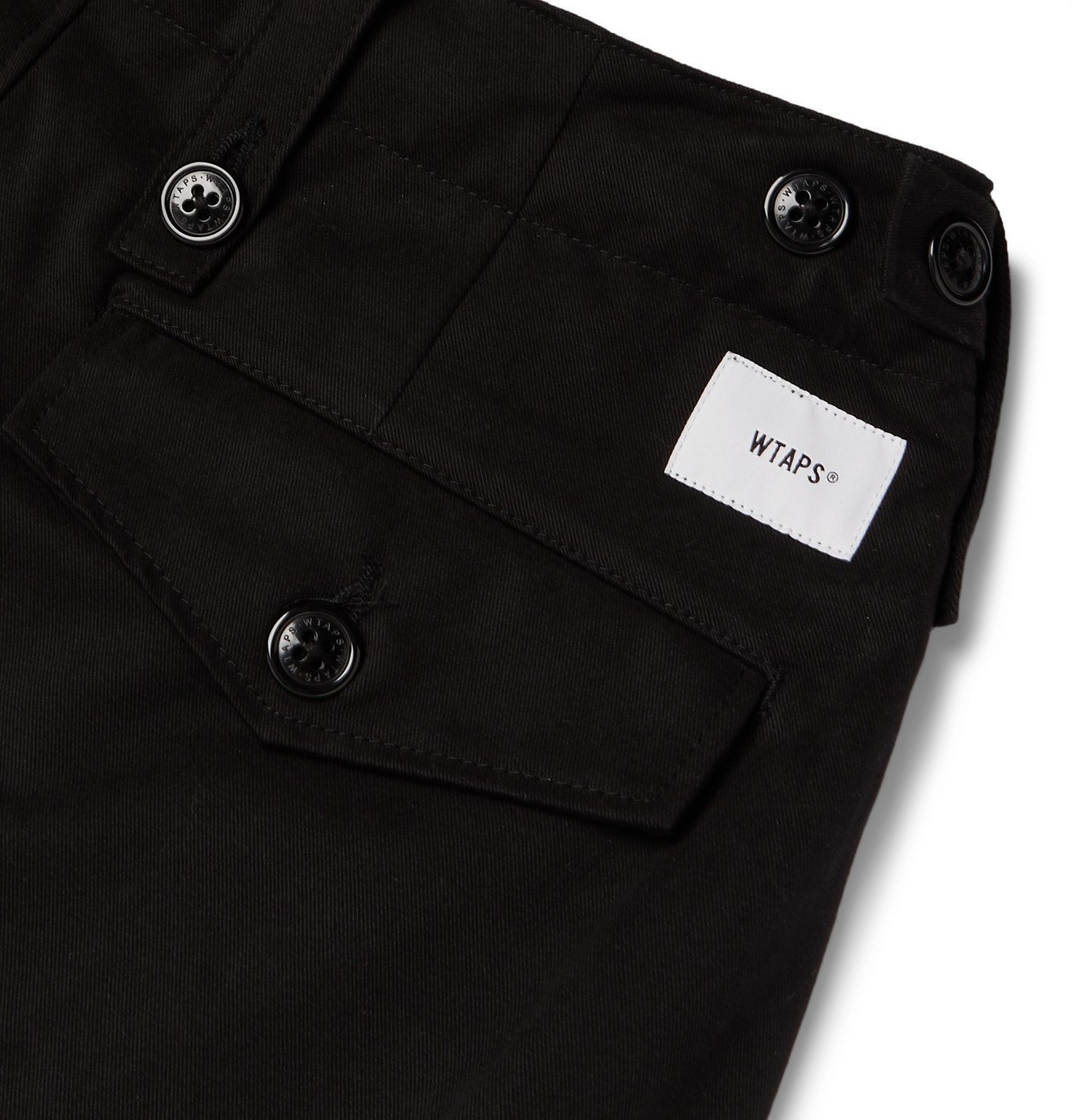 WTAPS - Jungle Pleated Cotton-Twill Cargo Trousers - Black WTAPS