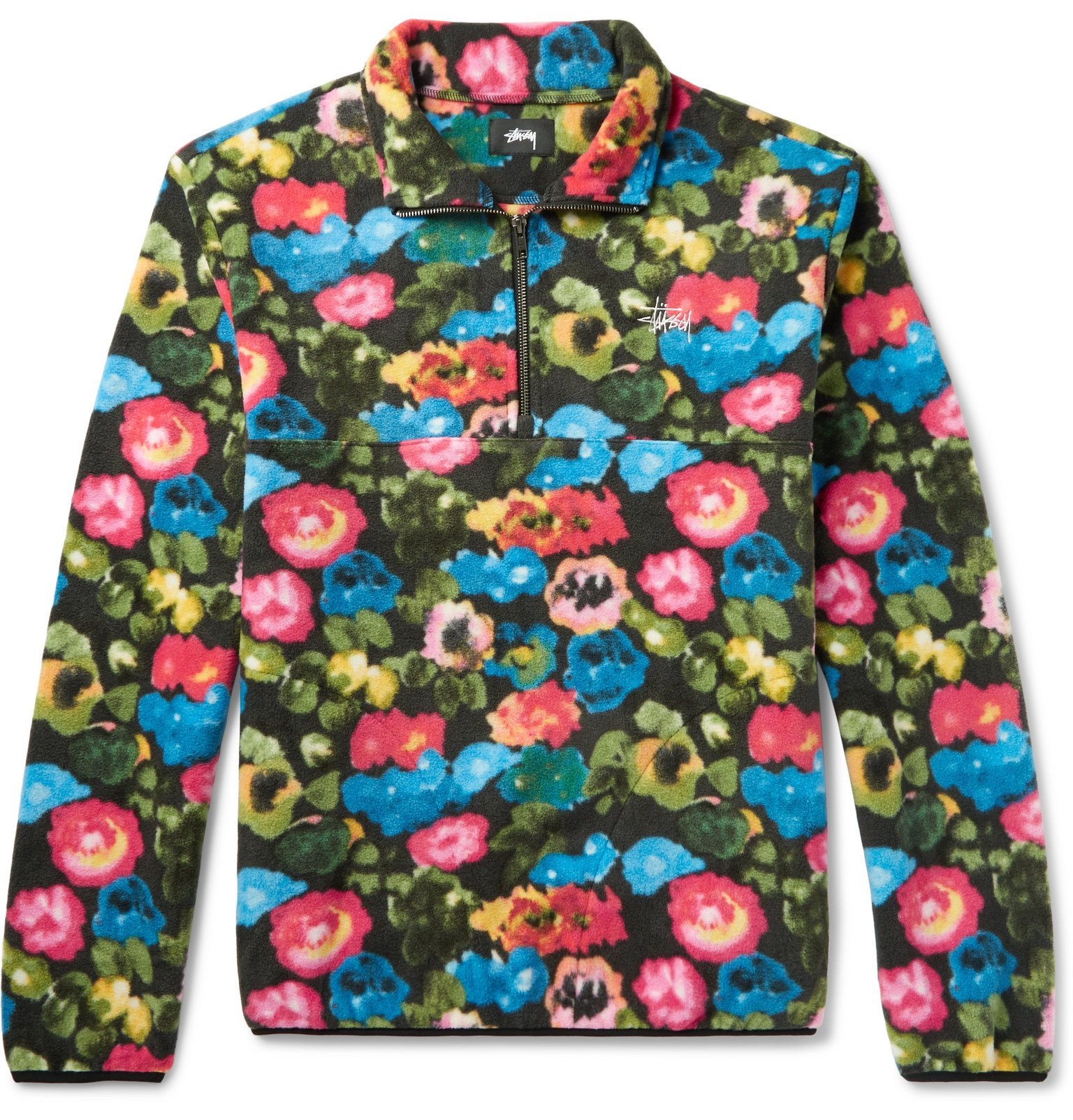 stussy floral fleece