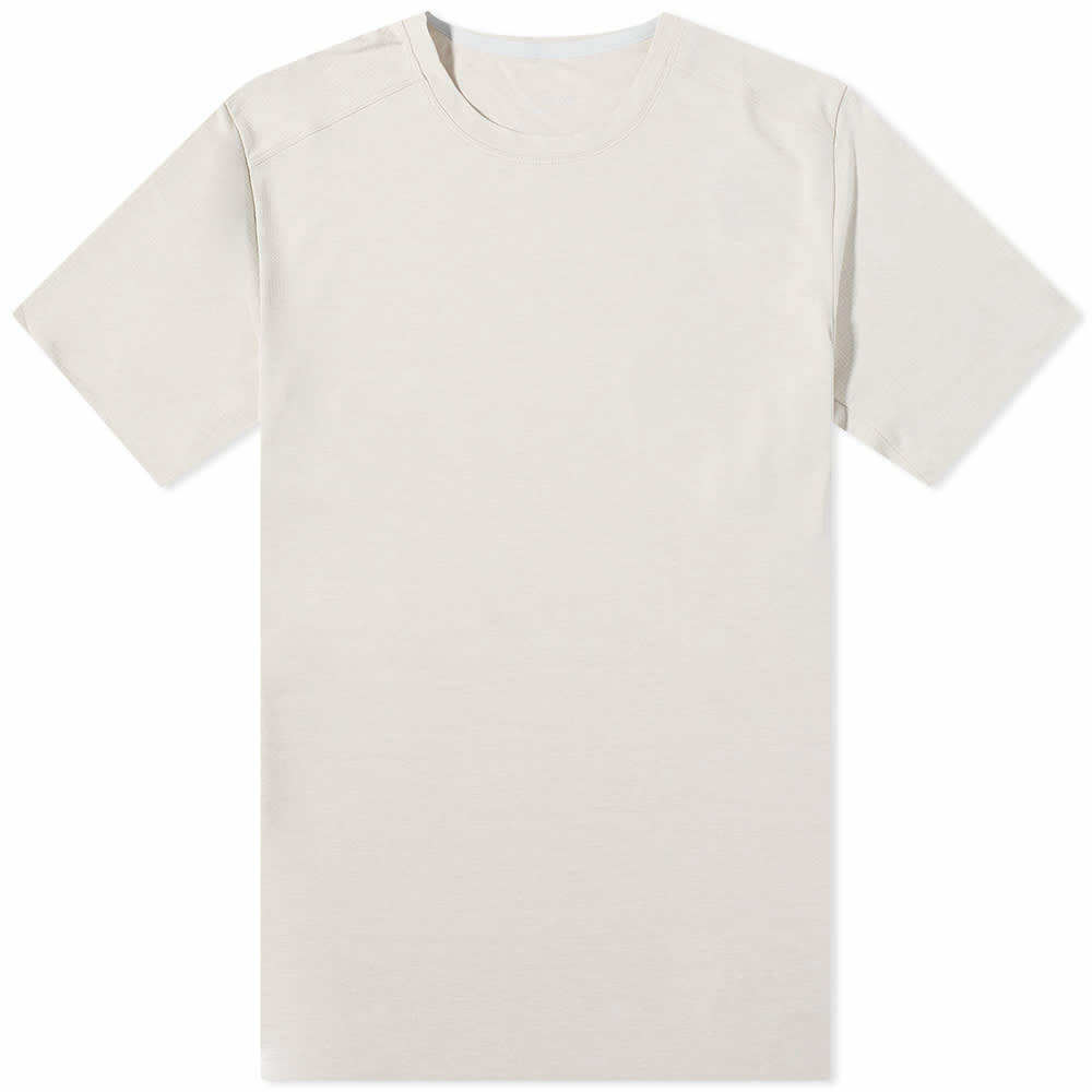 Photo: Arc'teryx Men's Cormac Arc'Word T-Shirt in Cocoon/Forage
