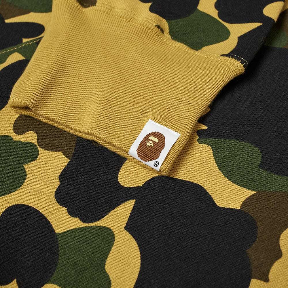 A Bathing Ape Men's 1st Camo 2nd Ape Hoody in Yellow A Bathing Ape