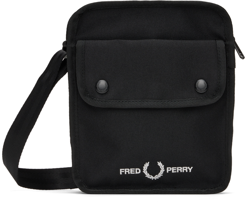 Photo: Fred Perry Black Branded Messenger Bag