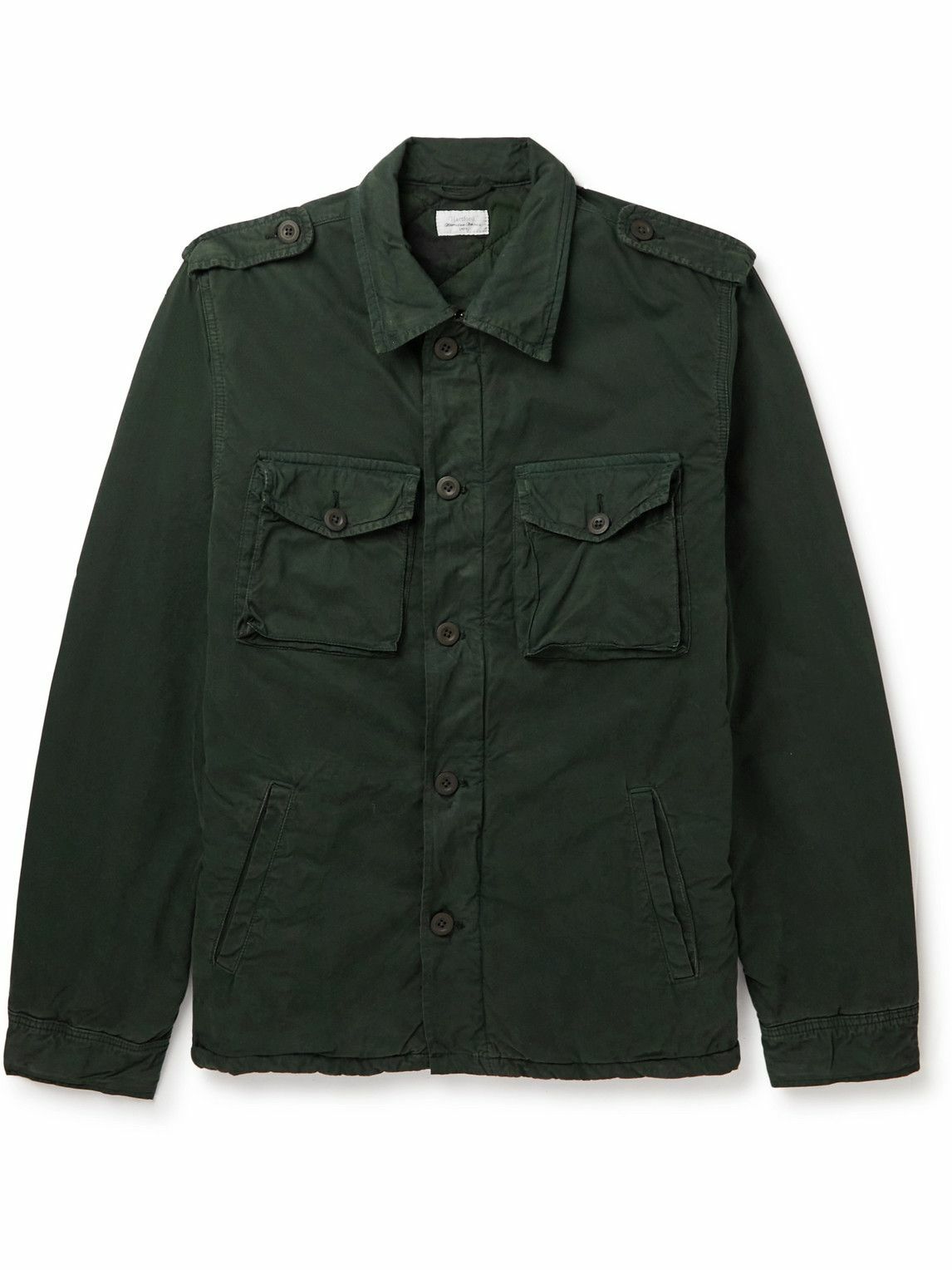Hartford - Jonah Garment-Dyed Cotton-Canvas Jacket - Green Hartford