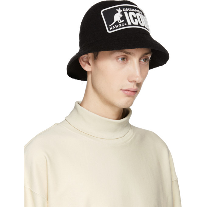 White Kangaroo Bucket Hat Dsquared2