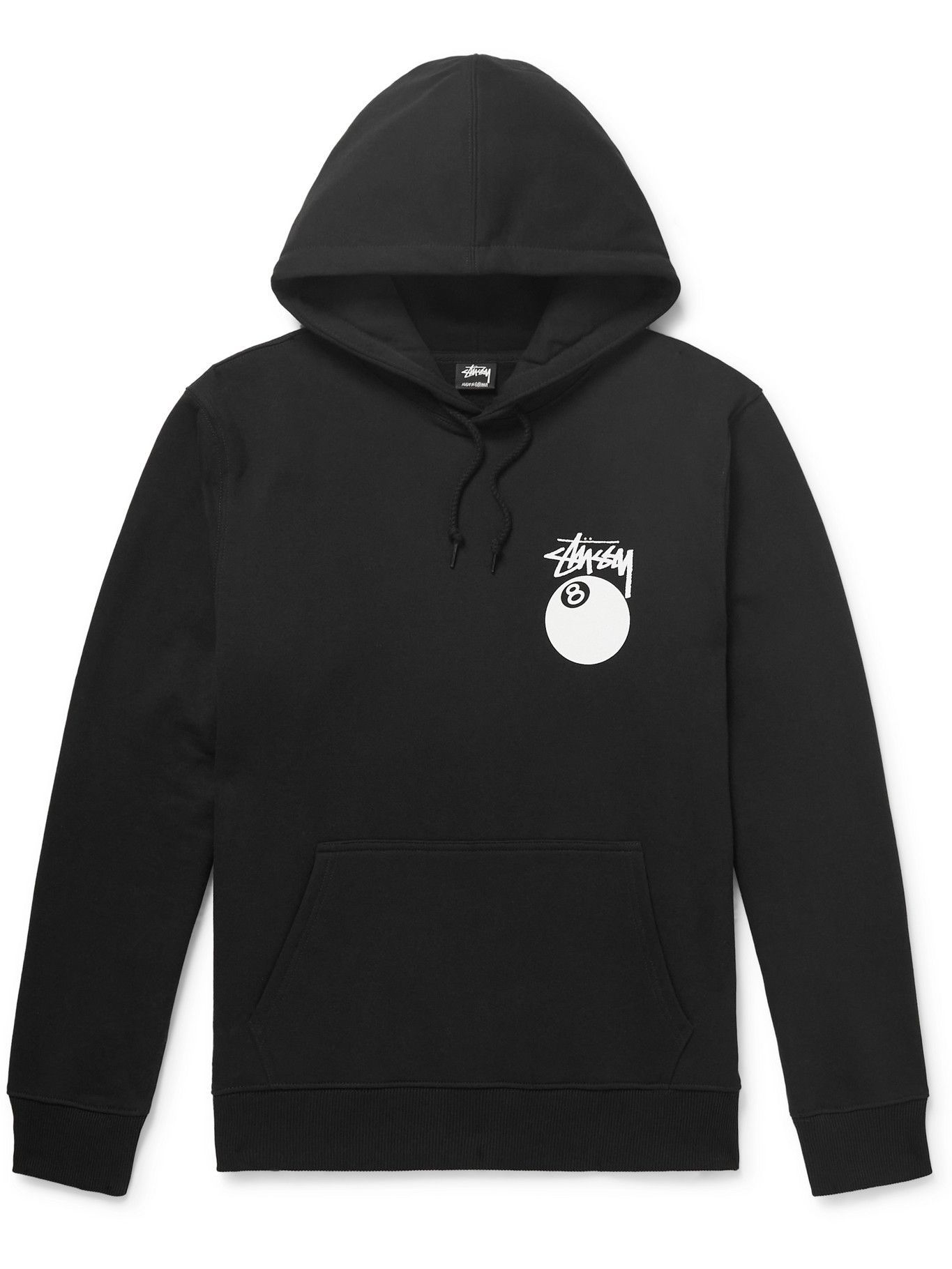 Stussy Printed CottonBlend Jersey Hoodie Black Stussy