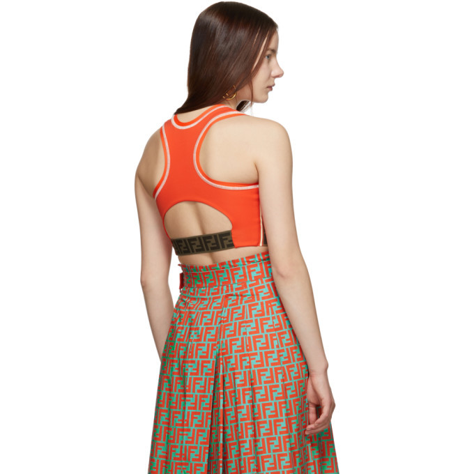 fendi sports bra orange