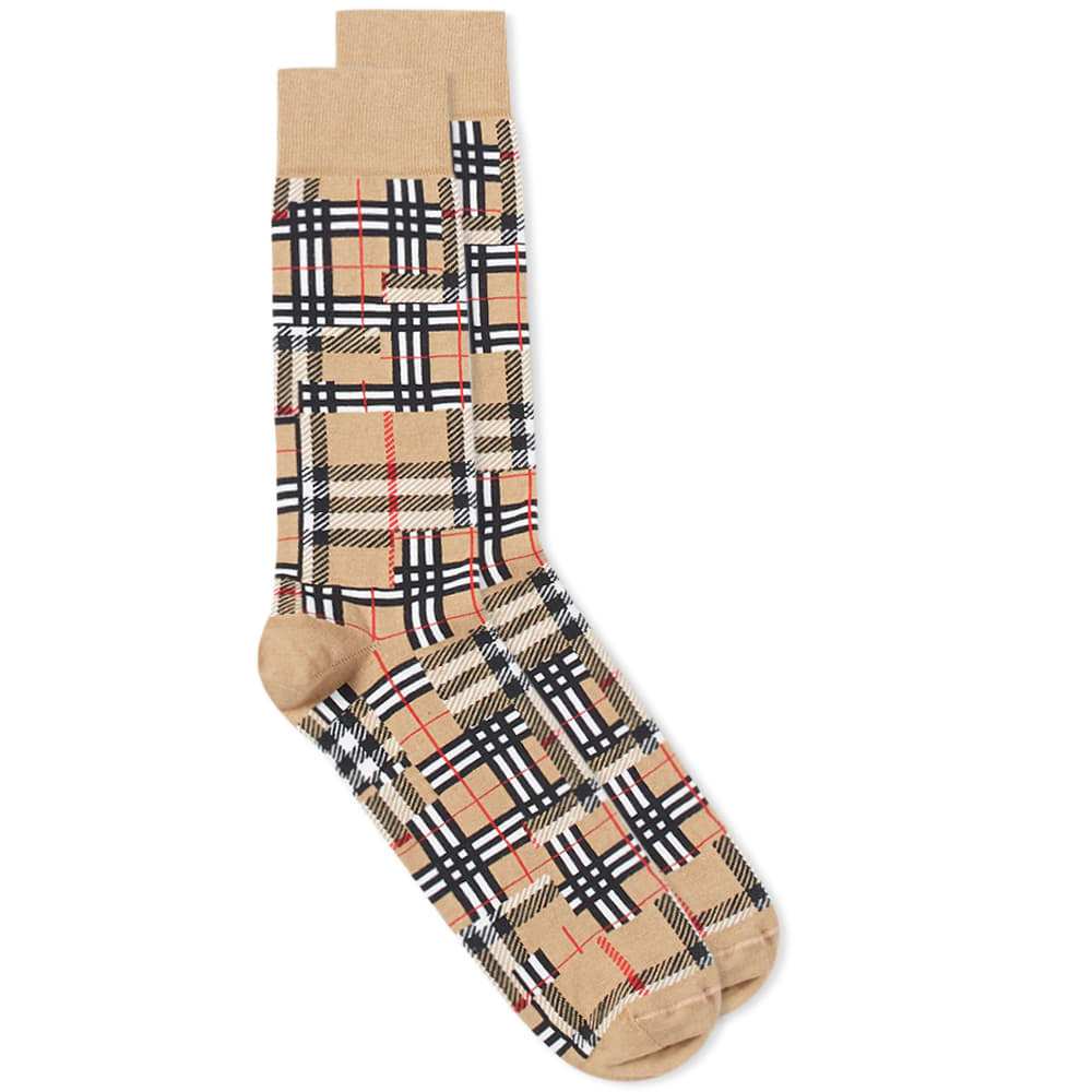 Burberry Patchwork Check Sock Burberry