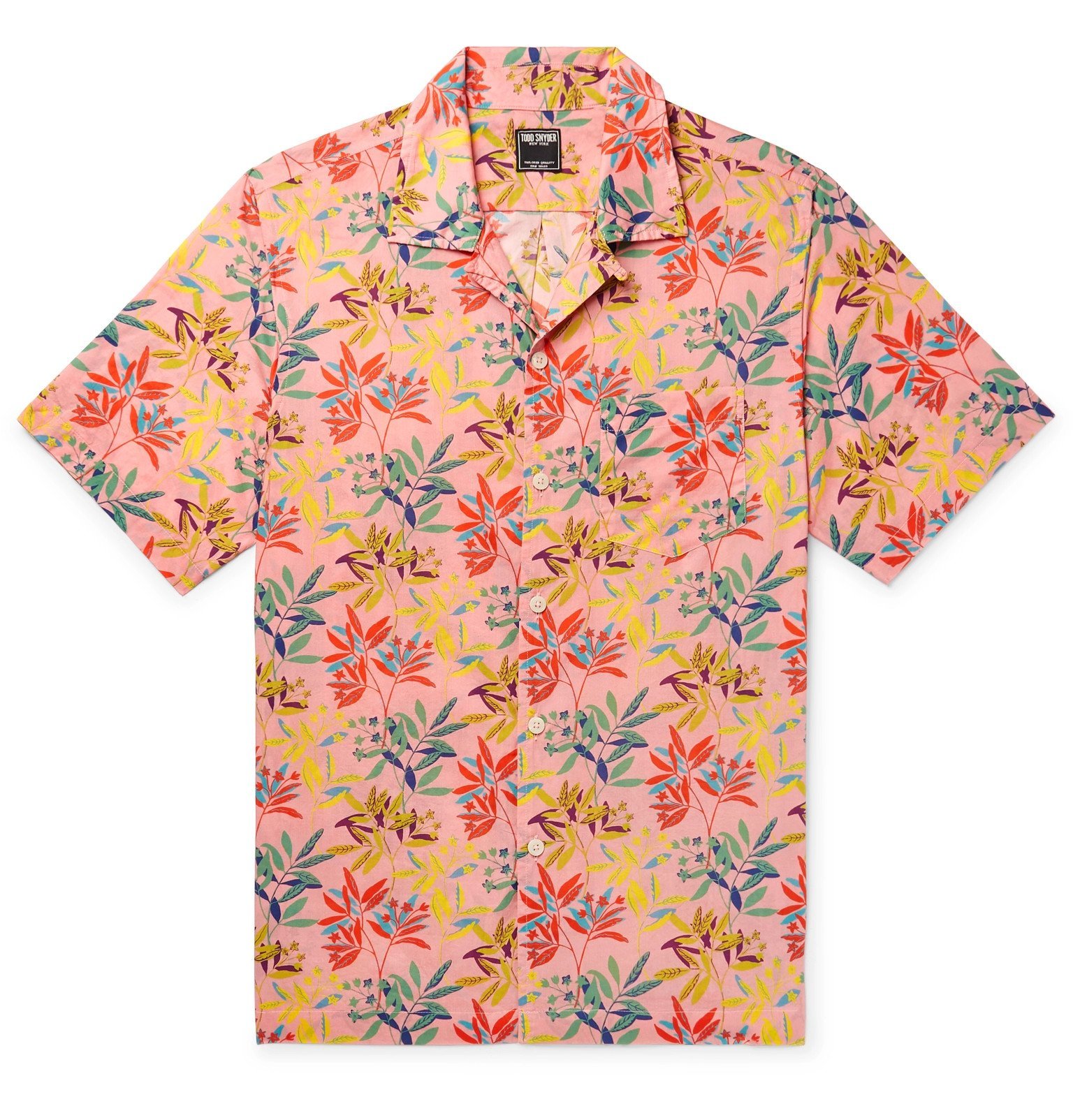 Liberty London Camp-Collar Floral-Print 