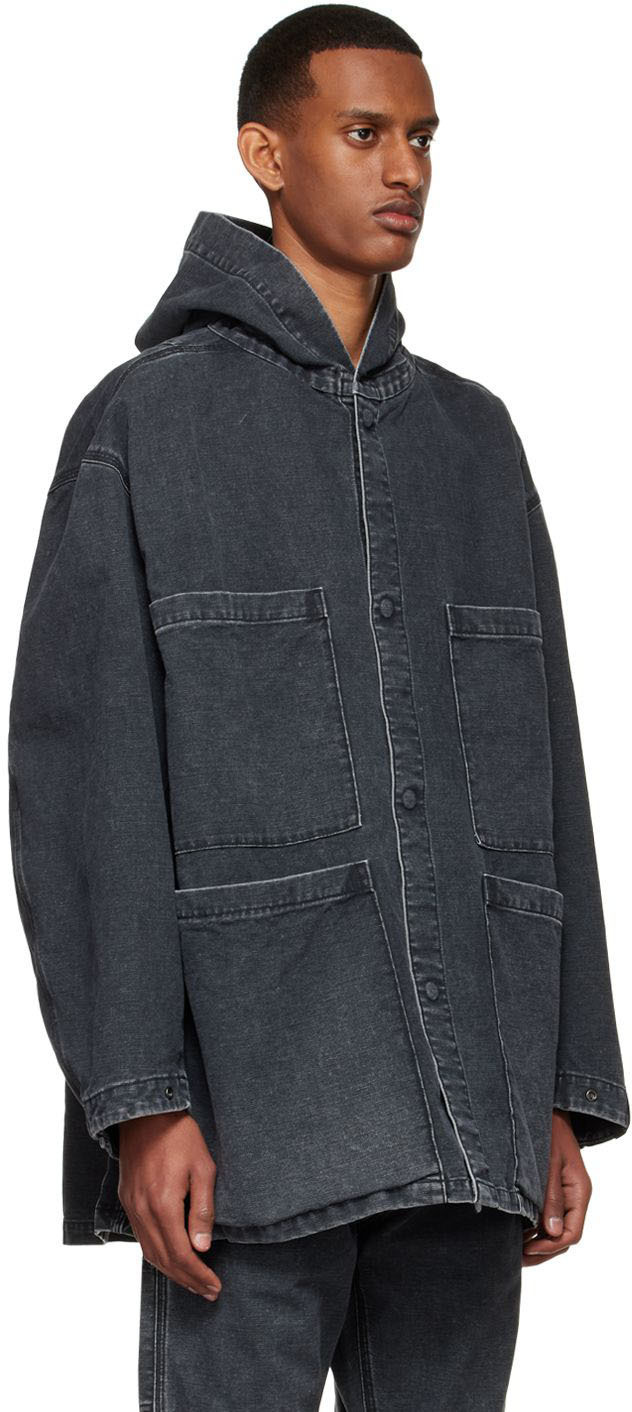 N.Hoolywood Black Denim Jacket N.Hoolywood