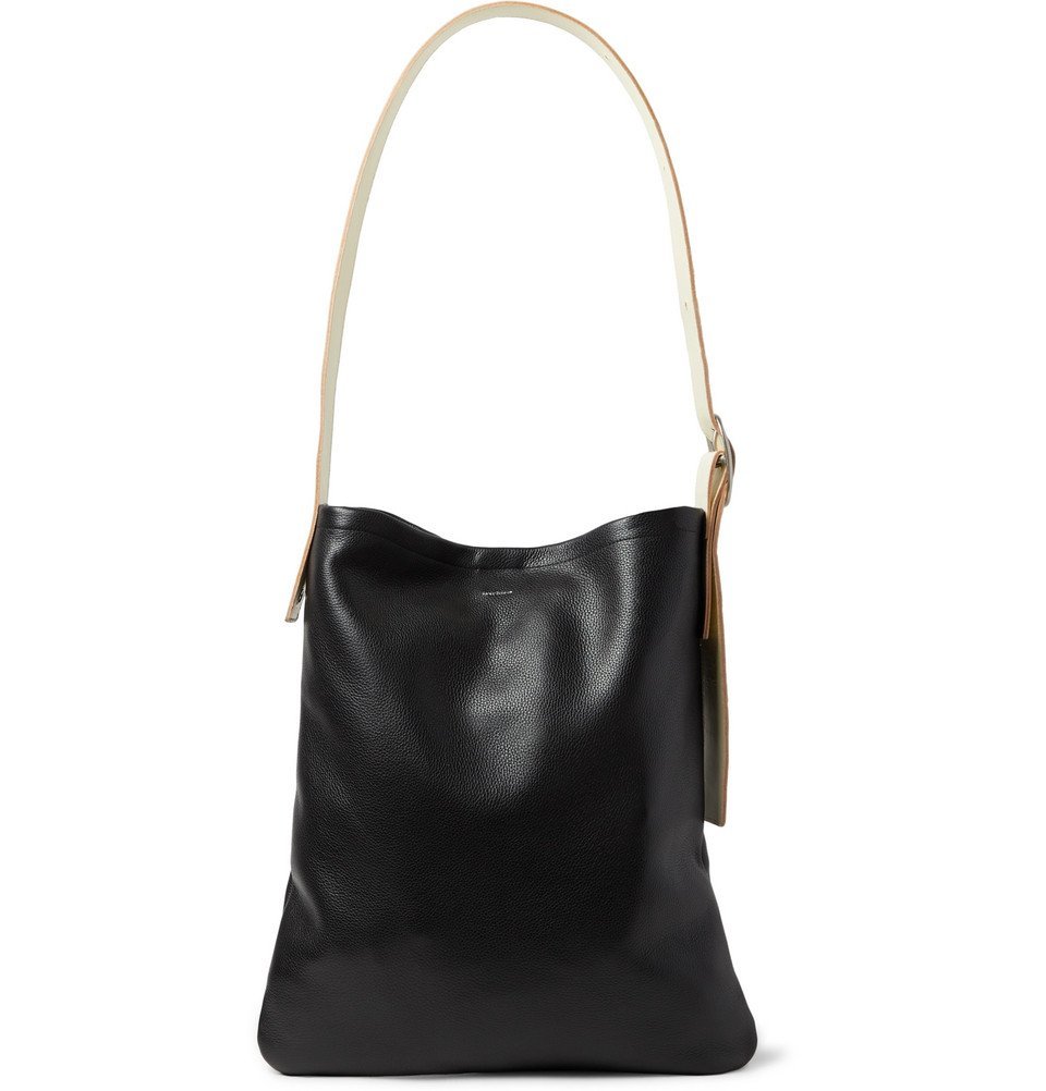 Hender Scheme - Smooth and Full-Grain Leather Tote Bag - Black 
