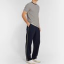Oliver Spencer - Striped Waffle-Knit Cotton Sweatpants - Blue